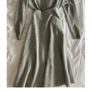 Uniqlo Grey Midi Skirt